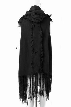 Load image into Gallery viewer, 【SAMPLE SALE】A.F ARTEFACT KNIT WAIST COAT (BLACK)