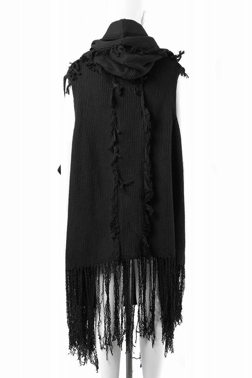 Load image into Gallery viewer, 【SAMPLE SALE】A.F ARTEFACT KNIT WAIST COAT (BLACK)