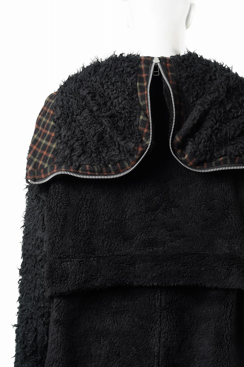 Load image into Gallery viewer, 【SAMPLE SALE】A.F ARTEFACT REVERSIBLE HOODIE COAT (BLACK)