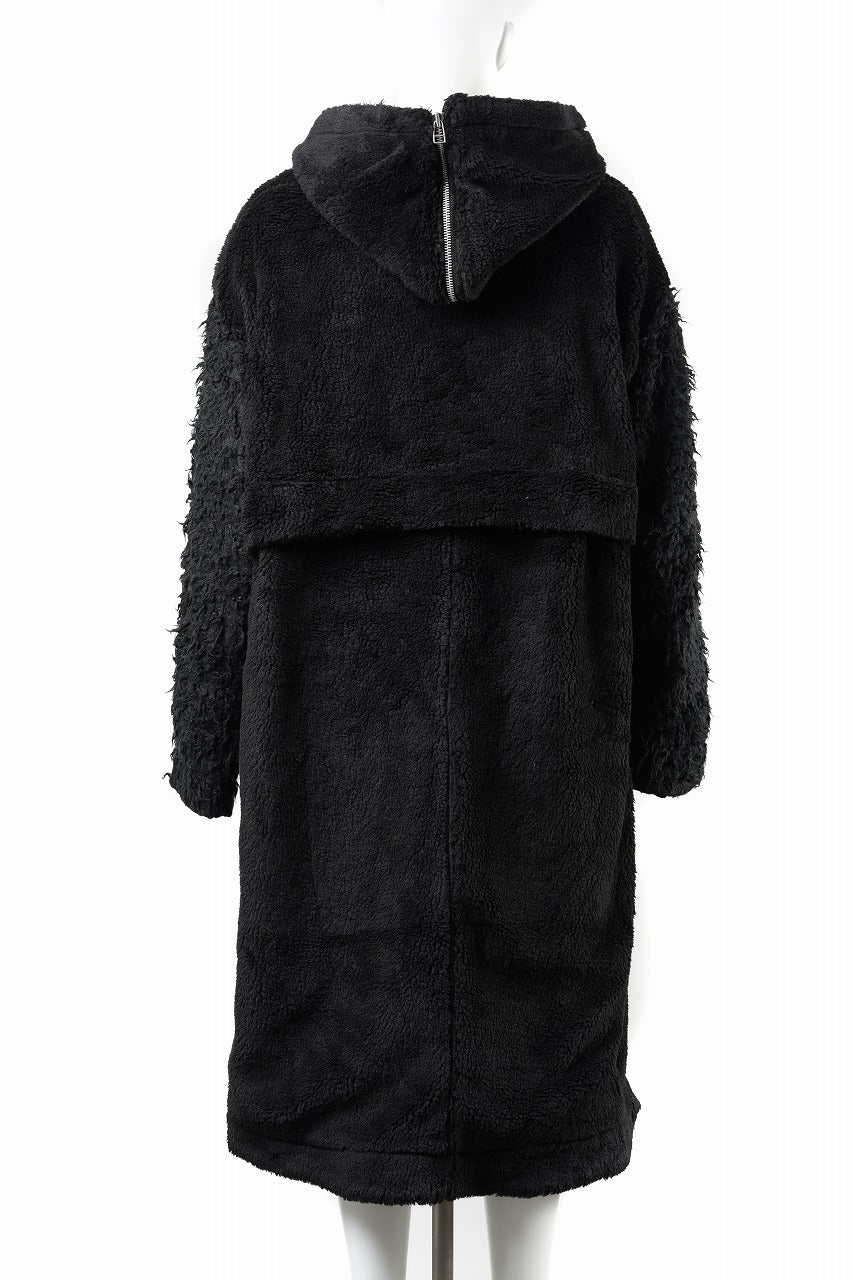 Load image into Gallery viewer, 【SAMPLE SALE】A.F ARTEFACT REVERSIBLE HOODIE COAT (BLACK)