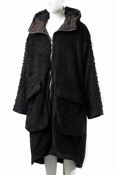 Load image into Gallery viewer, 【SAMPLE SALE】A.F ARTEFACT REVERSIBLE HOODIE COAT (BLACK)