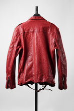 画像をギャラリービューアに読み込む, ISAMU KATAYAMA BACKLASH ITALY SHOULDER GARMENT-DYED D-POCKET DOUBLE RIDERS (RED)