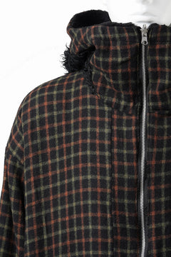 Load image into Gallery viewer, 【SAMPLE SALE】A.F ARTEFACT REVERSIBLE HOODIE COAT (BLACK)