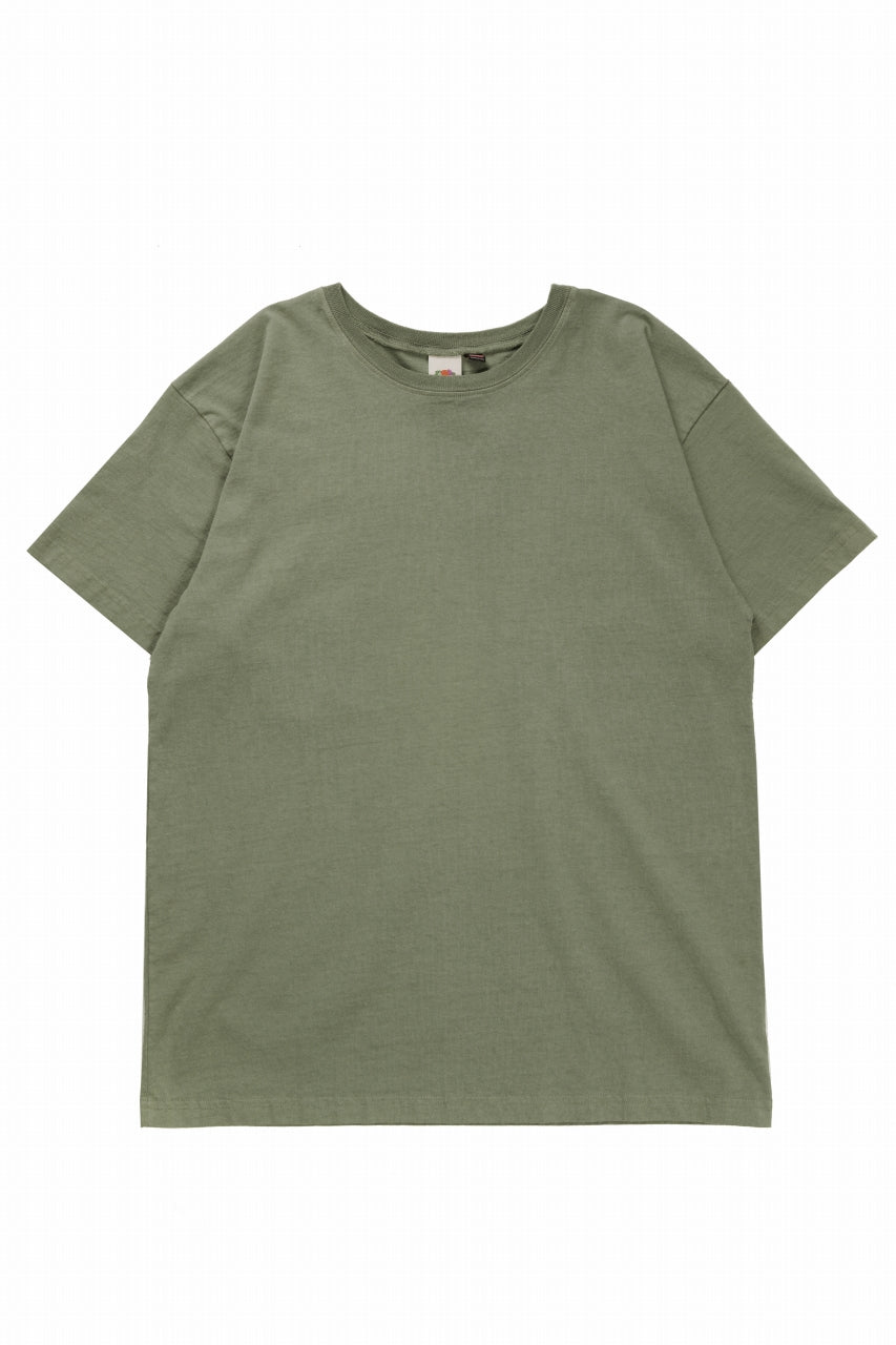 KATHARINE HAMNETT x FRUIT OF THE LOOM COLLABO TEE / OVERDYED BACK PRINT (GREEN)