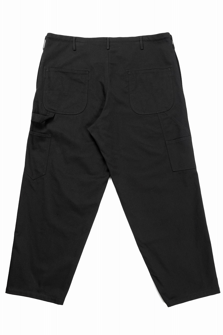 画像をギャラリービューアに読み込む, Y&#39;s for men PAINTER PANTS / 10S KATSURAGI COTTON (BLACK)