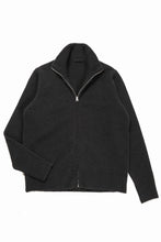 Load image into Gallery viewer, Ten c MAGLIERIA MAGLIA APERTA / BRUSHED STRETCH WOOL (NERO)