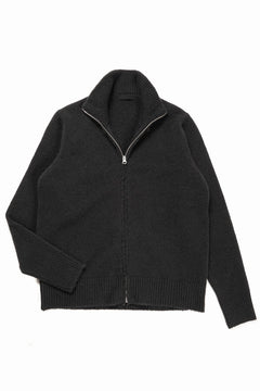 Load image into Gallery viewer, Ten c MAGLIERIA MAGLIA APERTA / BRUSHED STRETCH WOOL (NERO)