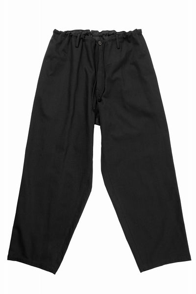 Y's for men PAINTER PANTS / 10S KATSURAGI COTTON (BLACK)