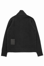 Load image into Gallery viewer, Ten c MAGLIERIA MAGLIA APERTA / BRUSHED STRETCH WOOL (NERO)