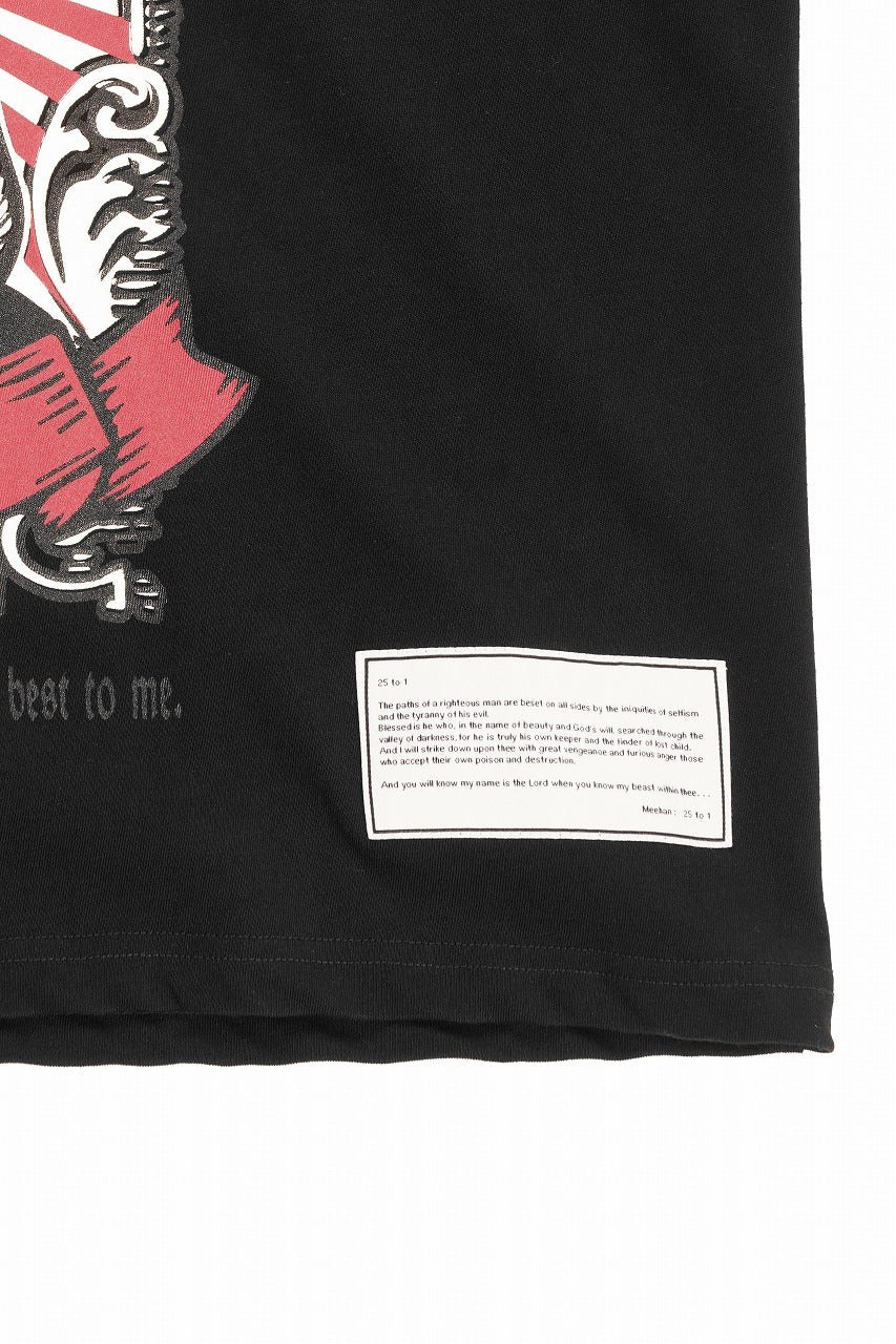画像をギャラリービューアに読み込む, beauty : beast ESSENTIAL GRAPHIC LINE TEE (REQUIEM / BLACK)