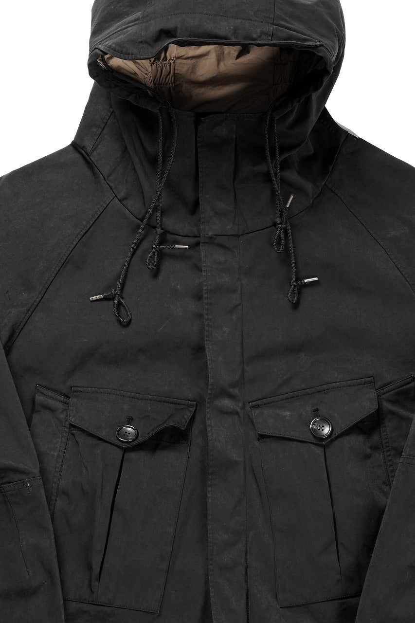 Load image into Gallery viewer, Ten c TEMPEST ANORAK JACKET / GARMENT DYED OJJ (NERO)