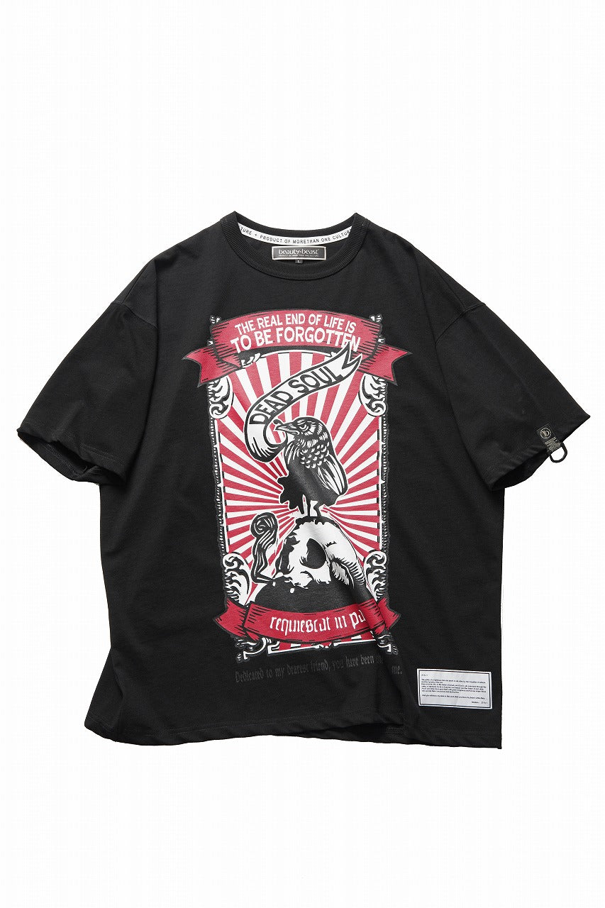 beauty : beast ESSENTIAL GRAPHIC LINE TEE (REQUIEM / BLACK)