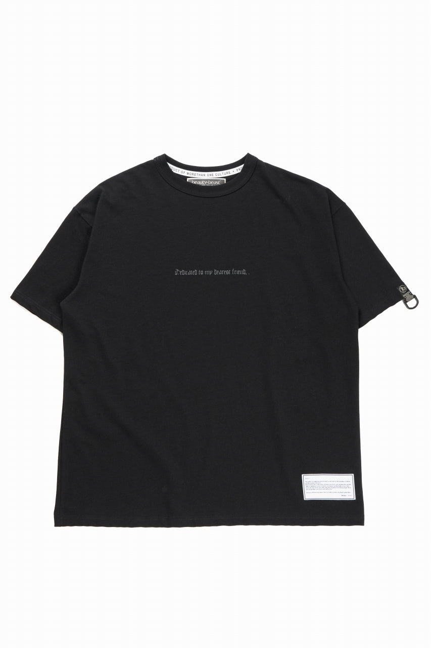 画像をギャラリービューアに読み込む, beauty : beast ESSENTIAL GRAPHIC LINE TEE (CROSS / BLACK)