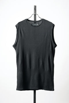 画像をギャラリービューアに読み込む, A.F ARTEFACT DEFORMED STRIPE PATTERN TANK TOP (BLACK)