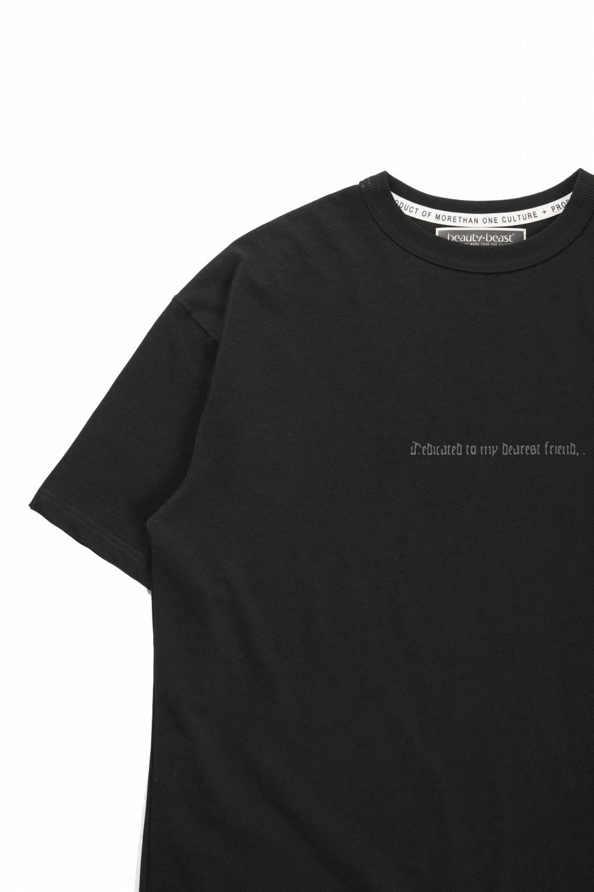 画像をギャラリービューアに読み込む, beauty : beast ESSENTIAL GRAPHIC LINE TEE (CROSS / BLACK)