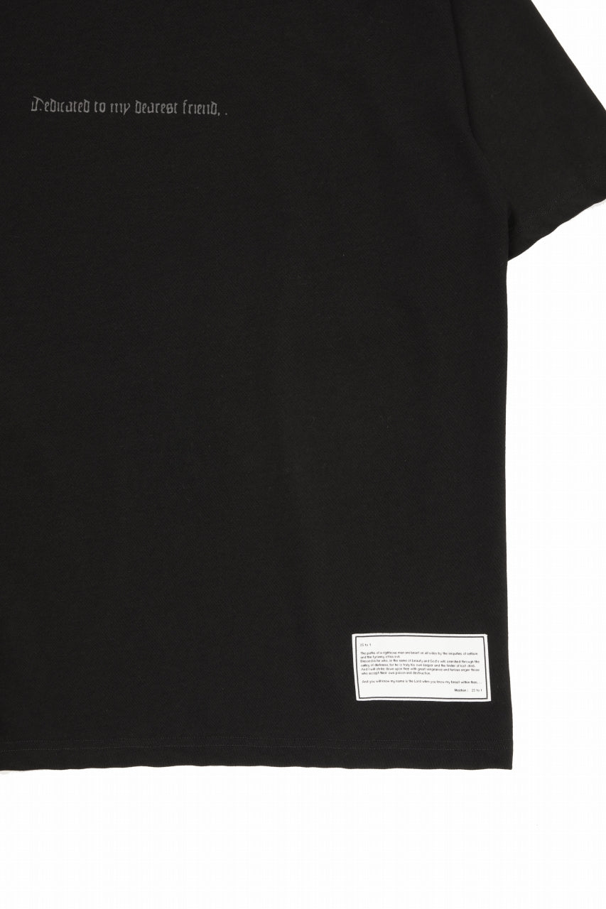 画像をギャラリービューアに読み込む, beauty : beast ESSENTIAL GRAPHIC LINE TEE (CROSS / BLACK)
