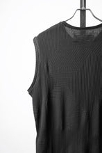 画像をギャラリービューアに読み込む, A.F ARTEFACT DEFORMED STRIPE PATTERN TANK TOP (BLACK)