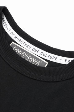 画像をギャラリービューアに読み込む, beauty : beast ESSENTIAL GRAPHIC LINE TEE (CROSS / BLACK)