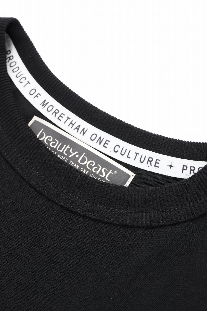 画像をギャラリービューアに読み込む, beauty : beast ESSENTIAL GRAPHIC LINE TEE (CROSS / BLACK)