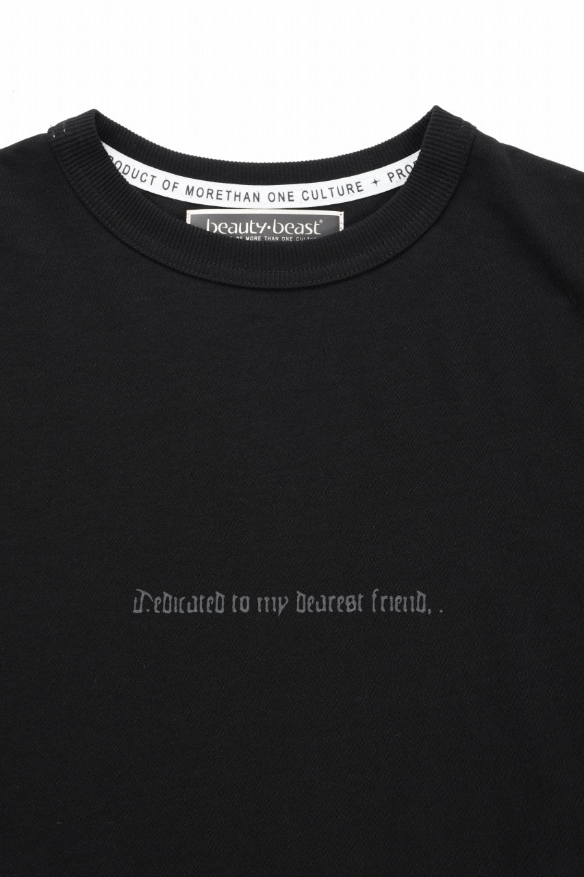beauty : beast ESSENTIAL GRAPHIC LINE TEE (CROSS / BLACK)
