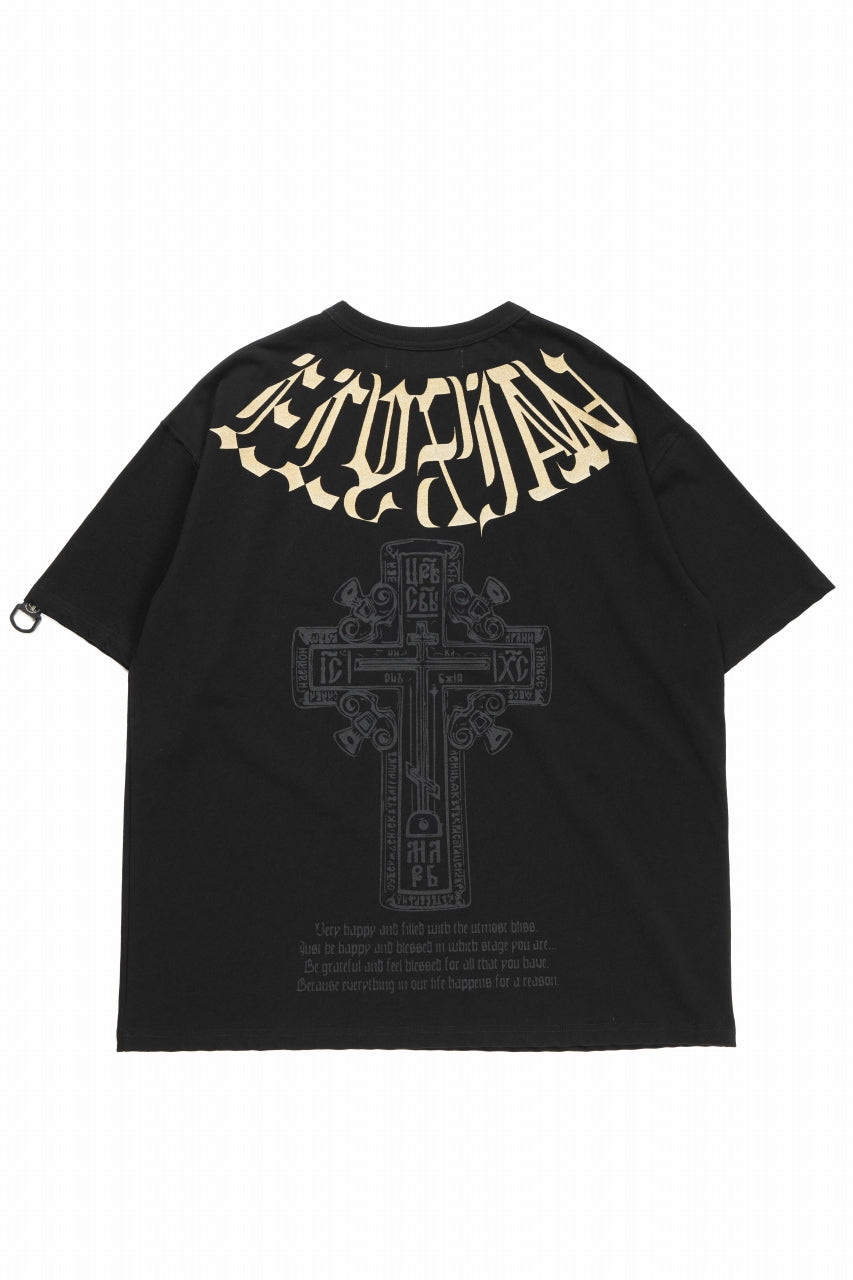 beauty : beast ESSENTIAL GRAPHIC LINE TEE (CROSS / BLACK)