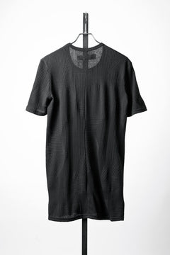画像をギャラリービューアに読み込む, A.F ARTEFACT DEFORMED STRIPE PATTERN SLIM TEE (BLACK)