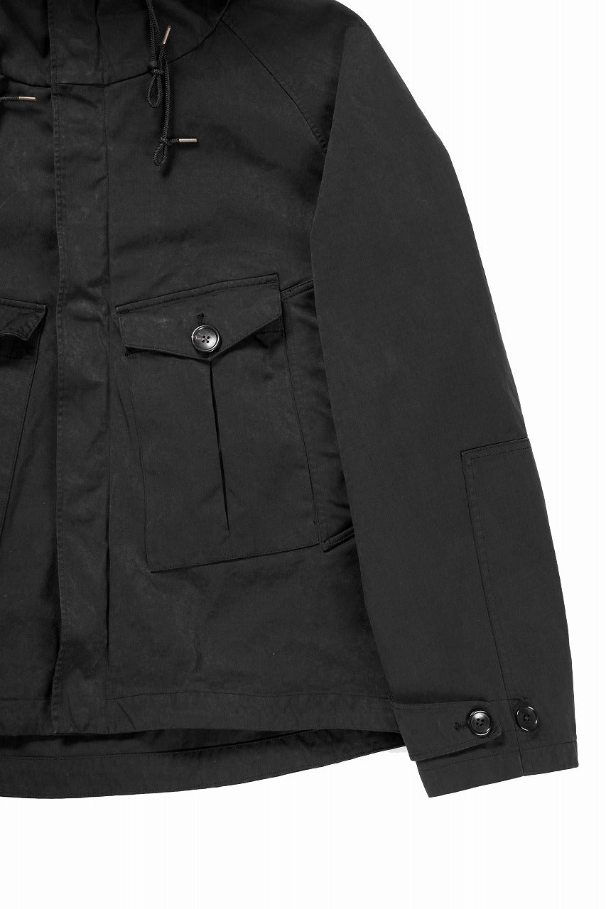 Load image into Gallery viewer, Ten c TEMPEST ANORAK JACKET / GARMENT DYED OJJ (NERO)