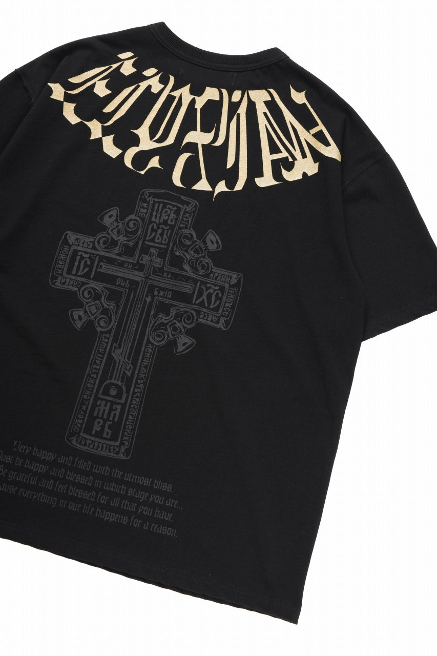 beauty : beast ESSENTIAL GRAPHIC LINE TEE (CROSS / BLACK)