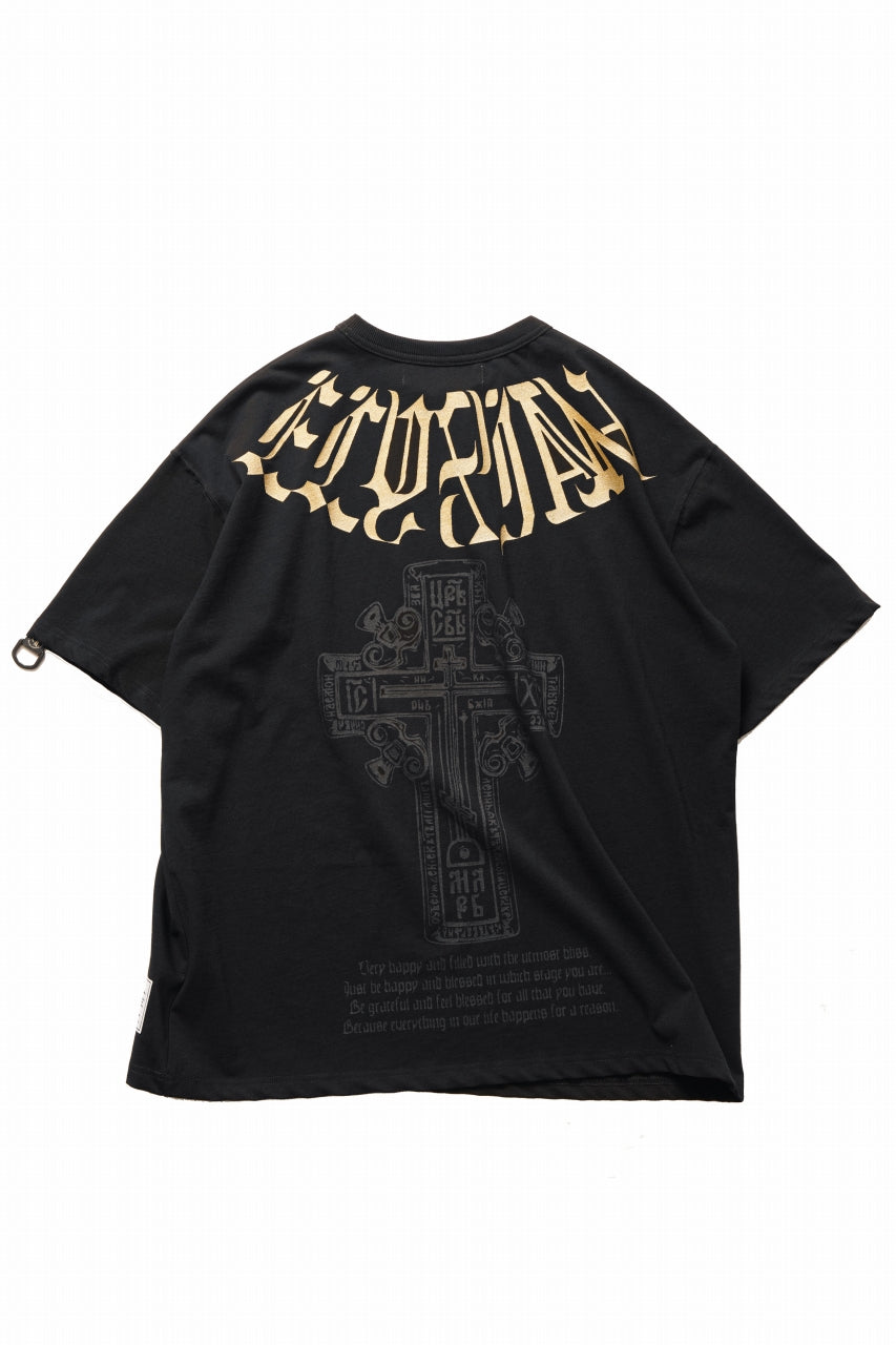 画像をギャラリービューアに読み込む, beauty : beast ESSENTIAL GRAPHIC LINE TEE (CROSS / BLACK)