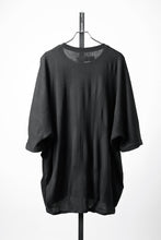画像をギャラリービューアに読み込む, A.F ARTEFACT DEFORMED STRIPE PATTERN DOLMAN TEE (BLACK)