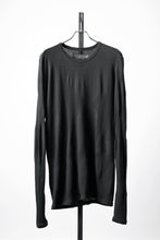 画像をギャラリービューアに読み込む, A.F ARTEFACT DEFORMED STRIPE PATTERN LONG SLEEVE TOPS (BLACK)