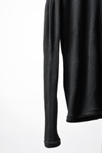 画像をギャラリービューアに読み込む, A.F ARTEFACT DEFORMED STRIPE PATTERN LONG SLEEVE TOPS (BLACK)
