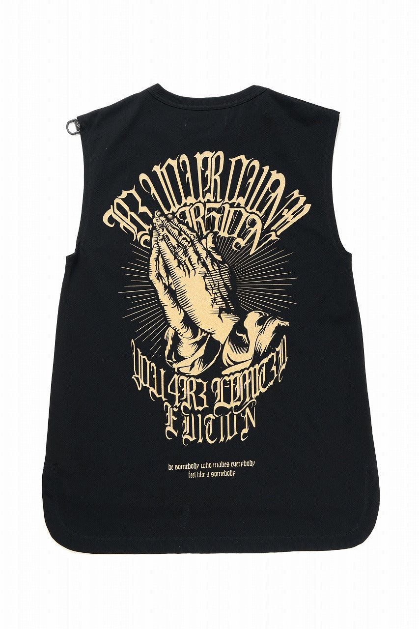 beauty:beast ビューティービーストプリントノースリーブtシャツ