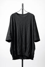 画像をギャラリービューアに読み込む, A.F ARTEFACT GRADIENT PLAID PATTERN DOLMAN TEE (BLACK)