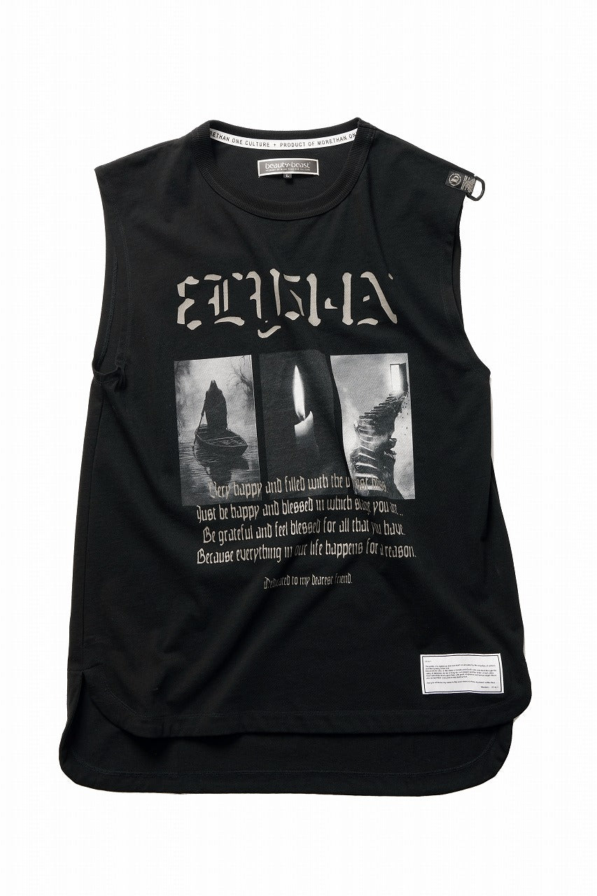 beauty : beast ESSENTIAL GRAPHIC LINE SLEEVELESS TEE (ELYSIAN