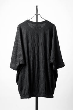 画像をギャラリービューアに読み込む, A.F ARTEFACT GRADIENT PLAID PATTERN DOLMAN TEE (BLACK)