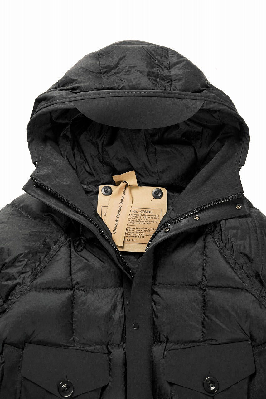 Load image into Gallery viewer, Ten c CHINOOK COMBO DOWN JACKET (NERO)