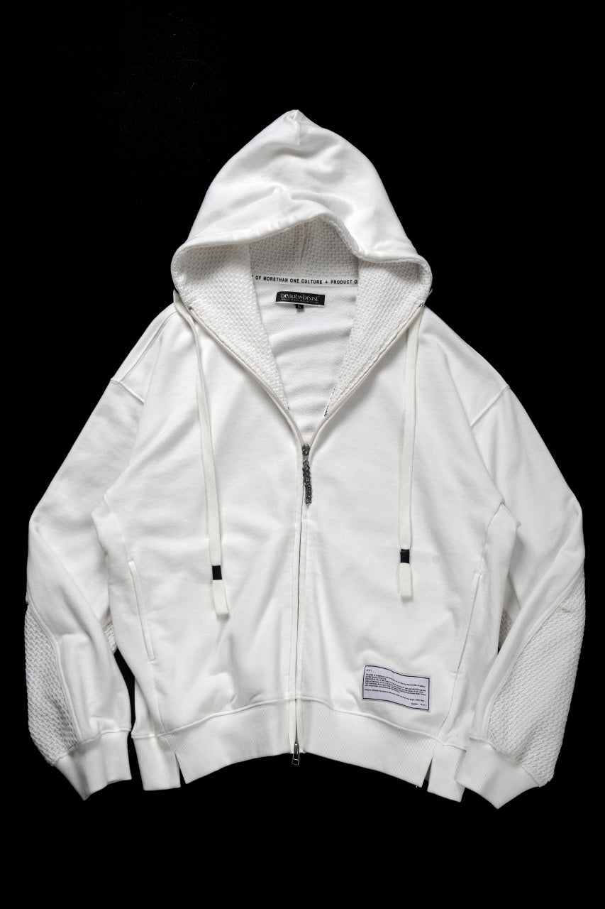 画像をギャラリービューアに読み込む, beauty : beast FRONT ZIP HOODIE (OFF WHITE)