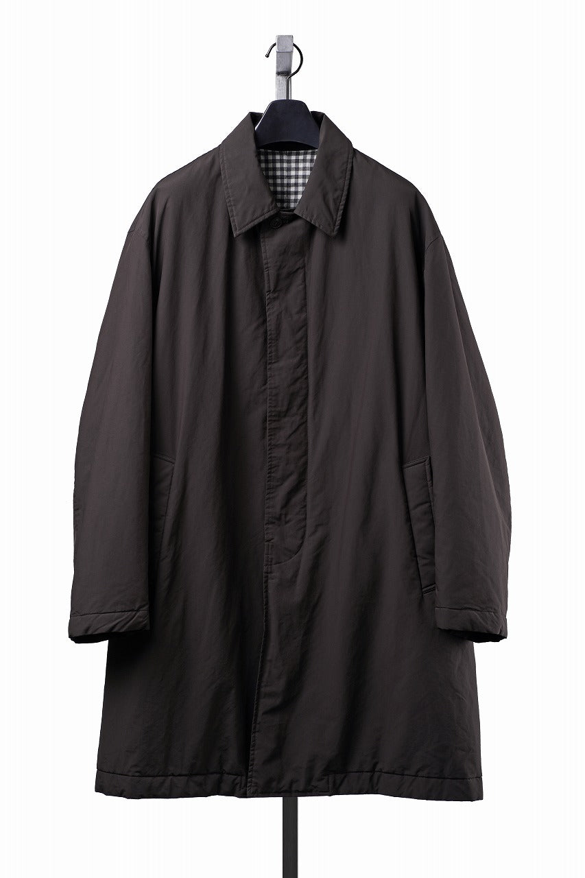 画像をギャラリービューアに読み込む, PORTER CLASSIC WEATHER SOUTIEN COLLAR COAT (BROWN)