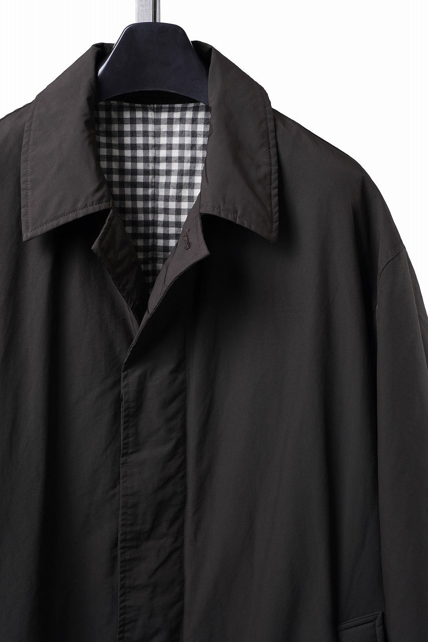 画像をギャラリービューアに読み込む, PORTER CLASSIC WEATHER SOUTIEN COLLAR COAT (BROWN)