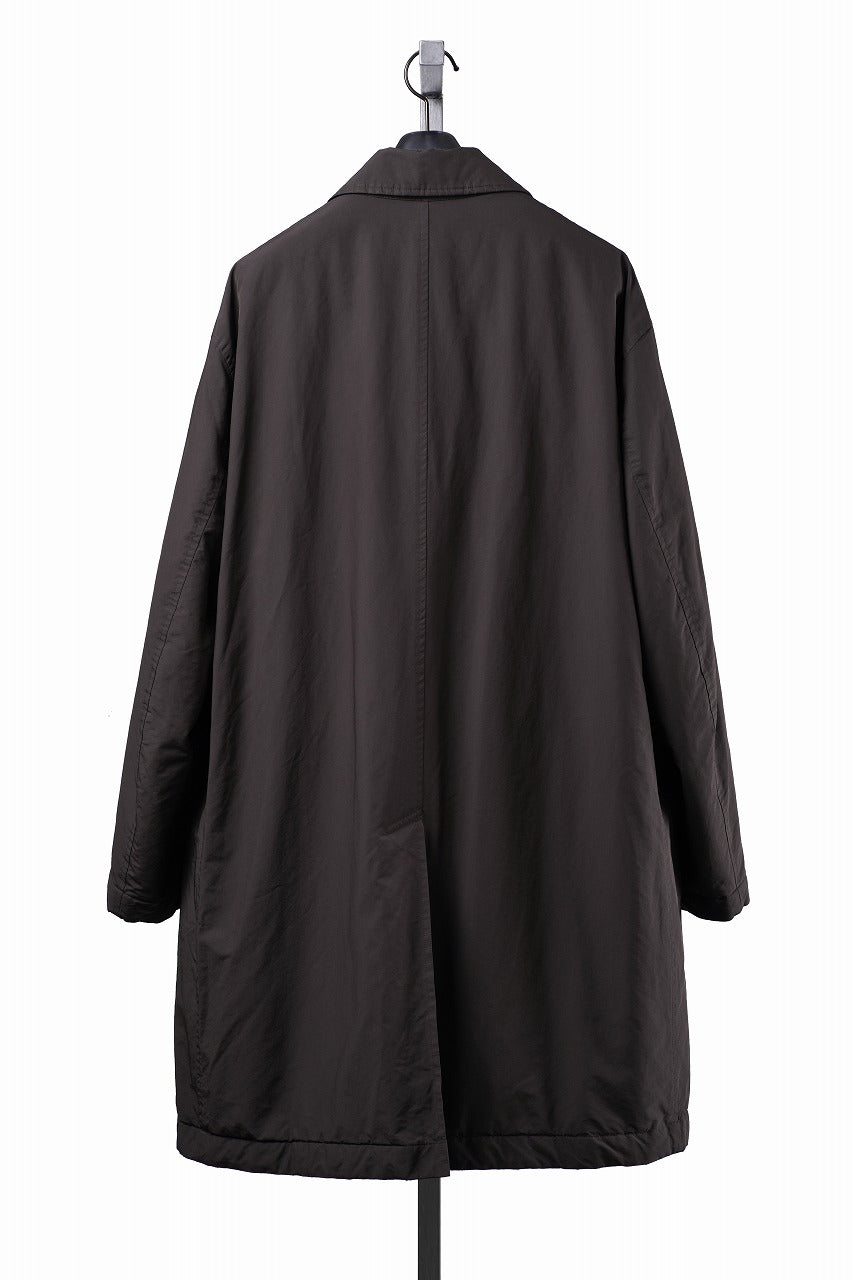 画像をギャラリービューアに読み込む, PORTER CLASSIC WEATHER SOUTIEN COLLAR COAT (BROWN)