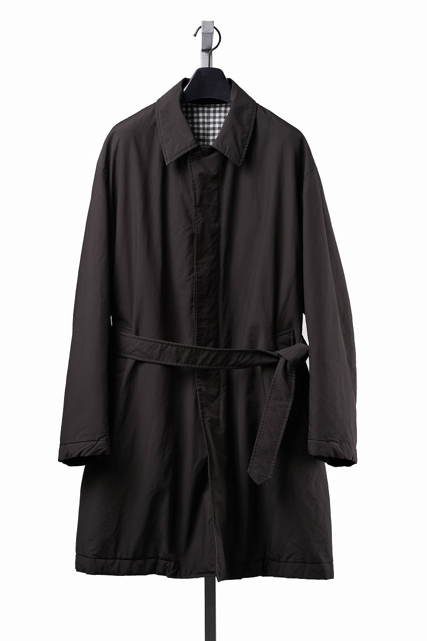 画像をギャラリービューアに読み込む, PORTER CLASSIC WEATHER SOUTIEN COLLAR COAT (BROWN)