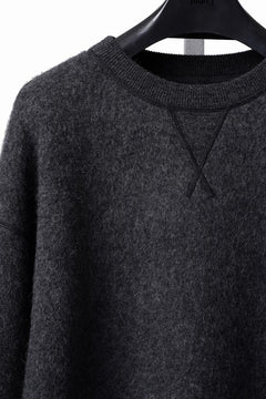 Load image into Gallery viewer, PORTER CLASSIC BABY ALPACA / CASHMERE DOUBLE FACE CREWNECK (CHARCOAL GREY)