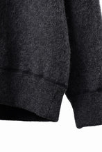 Load image into Gallery viewer, PORTER CLASSIC BABY ALPACA / CASHMERE DOUBLE FACE CREWNECK (CHARCOAL GREY)