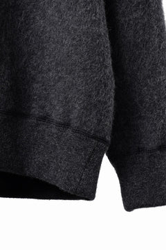 Load image into Gallery viewer, PORTER CLASSIC BABY ALPACA / CASHMERE DOUBLE FACE CREWNECK (CHARCOAL GREY)