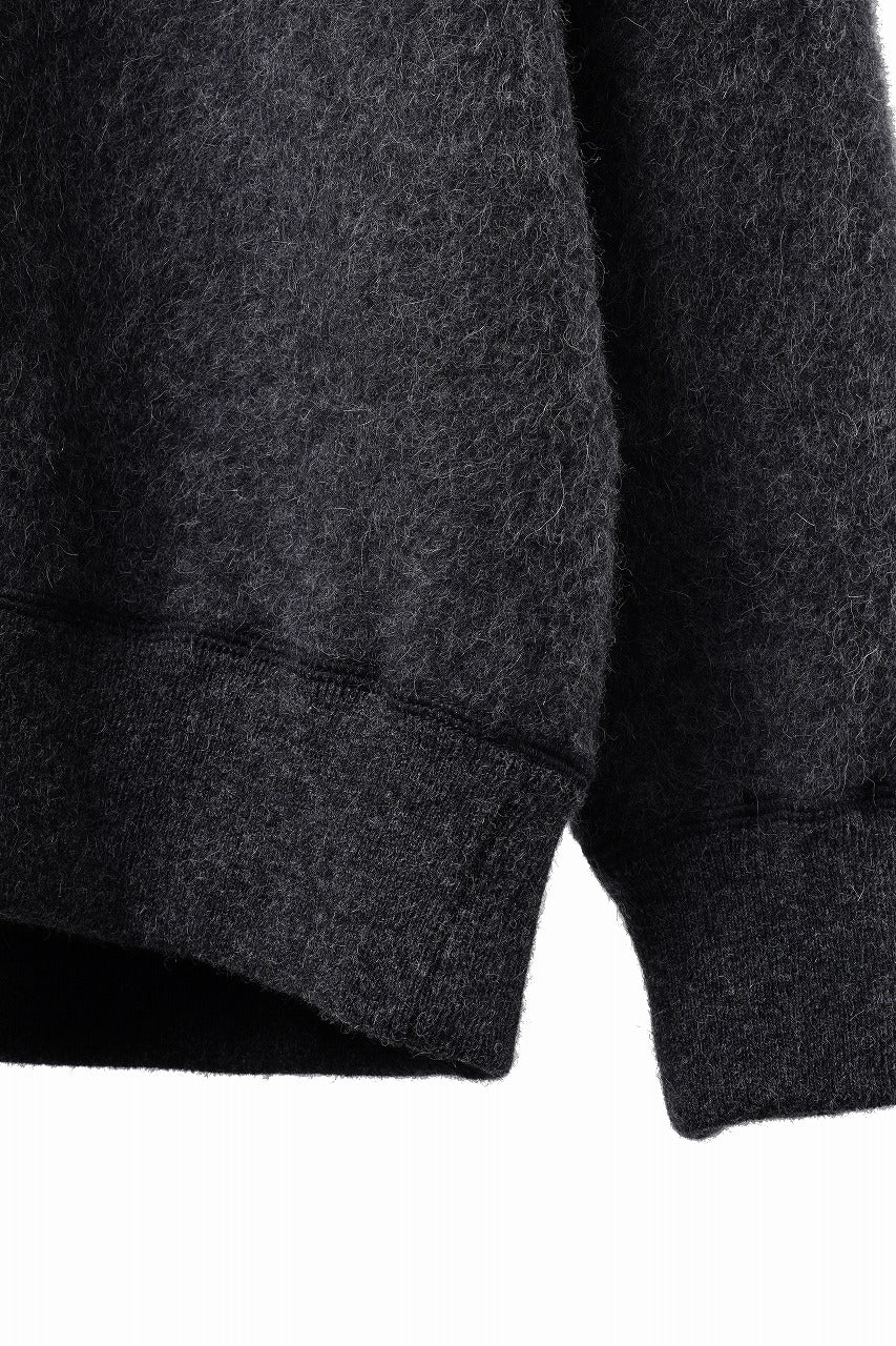 Load image into Gallery viewer, PORTER CLASSIC BABY ALPACA / CASHMERE DOUBLE FACE CREWNECK (CHARCOAL GREY)
