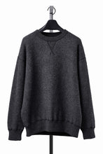 Load image into Gallery viewer, PORTER CLASSIC BABY ALPACA / CASHMERE DOUBLE FACE CREWNECK (CHARCOAL GREY)