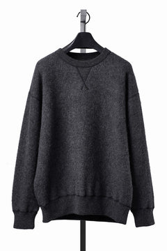 Load image into Gallery viewer, PORTER CLASSIC BABY ALPACA / CASHMERE DOUBLE FACE CREWNECK (CHARCOAL GREY)