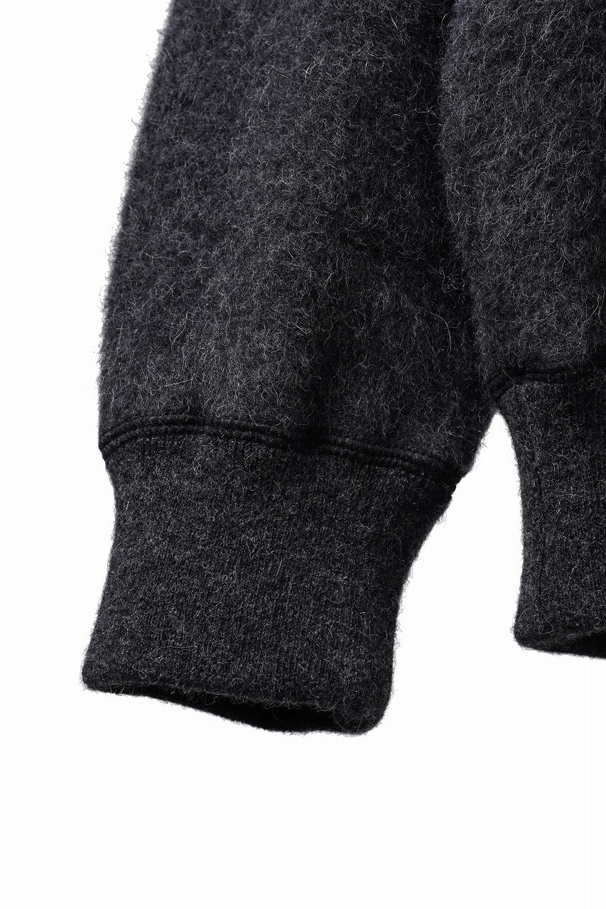 Load image into Gallery viewer, PORTER CLASSIC BABY ALPACA / CASHMERE DOUBLE FACE CREWNECK (CHARCOAL GREY)