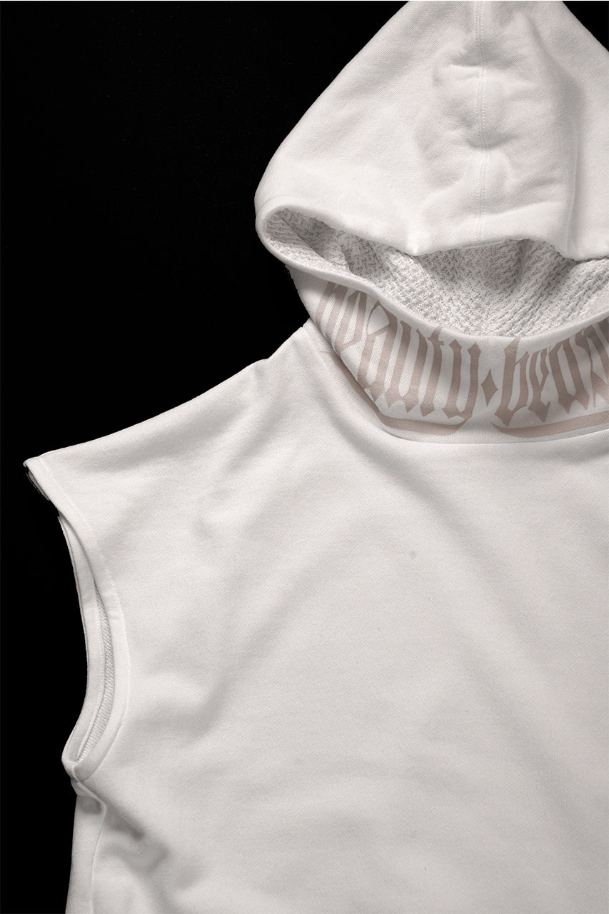 画像をギャラリービューアに読み込む, beauty : beast ESSENTIAL SLEEVELESS HI-HOODIE (OFF WHITE)